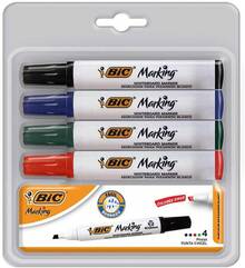 , Marking, Marcador de pizarrón, Colores Negro y Rojo, Ancho de línea 3.0 y 5.9mm, White Board Dura Hasta 4 días destapado 2 piezas - Surtido de 4 colores - Ver 13