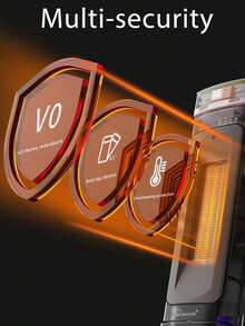 Indoor Heater, Portable Heater, 2000W PTC Electric Heater, 3 Mode Settings, 9-Hour Timer, 80° Oscillation, Automatic Shutdown When Tipped Over, Overheat Protection, Suitable For Offices, Rooms, Garages, Personal Table Heater - 查看 7