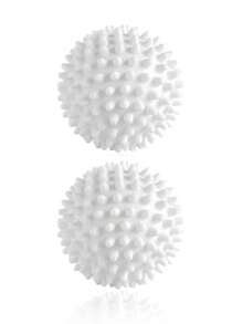 2/4/6个装 5.5厘米洗衣球，去除绒毛，柔软耐用，神奇烘干球，衣物柔顺剂替代品，静电吸附，可重复使用，提升衣物蓬松度，情人节礼物佳选，新年家居清洁好帮手，洗衣房必备，衣物护理小工具，家居装饰 - 白色 - 查看 10