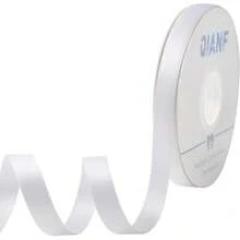Cream Ribbon 1 Inch Double Face Satin Ribbon For Gift Wrapping Hair Bows Making Chair Sash Valentine's Day Wedding Birthday Party Invitation Decorations Floral Craft Sewing, 25 Yards - 112-白 - 查看 1