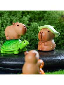 6/12 件迷你树脂海豚，可爱迷你海豚娃娃迷你树脂海豚娃娃迷你树脂动物适用于家庭迷你景观派对装饰，鸭子，塑料动物，动物娃娃玩具