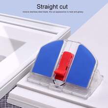 Cortador de papel, cortador de papel ajustable para bricolaje, cuchilla de doble punta, cortador de bisel de 45 ° , cortador recto de 90 ° , cortador de papel portátil para tablero KT, cartón grueso - 1 - Ver 4