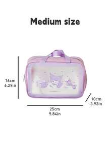 Sanrio Kuromi Transparent Purple Travel Kit, Official Licensed Waterproof Toiletry Bag with Zipper Closure and Handles, Gothic Cute Design for Gym Beach Pool, Gift for Teens E Girls Sanrio Collectors, Bathroom Necessities Holder, Stylish Storage Solution, Unique Gift Collectors, Bathroom Necessities Holder, Stylish Storage Solution, Unique Gift Collectors, Bathroom Necessities Holder, Stylish Storage Solution, Unique Gift. - 庫洛米 - 查看 11