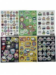 可爱涂鸦猫贴纸、Ins 记事本 DIY 装饰贴纸、创意贴纸、自粘装饰贴纸、不对称形状、DIY 剪贴簿、日记、手机壳、笔记本电脑装饰 - 可爱卡通动物图案、剪贴簿贴纸、日记装饰、艺术点缀、耐用材料、剪贴簿用品、剪贴簿爱好者 - 彩色 - 查看 2