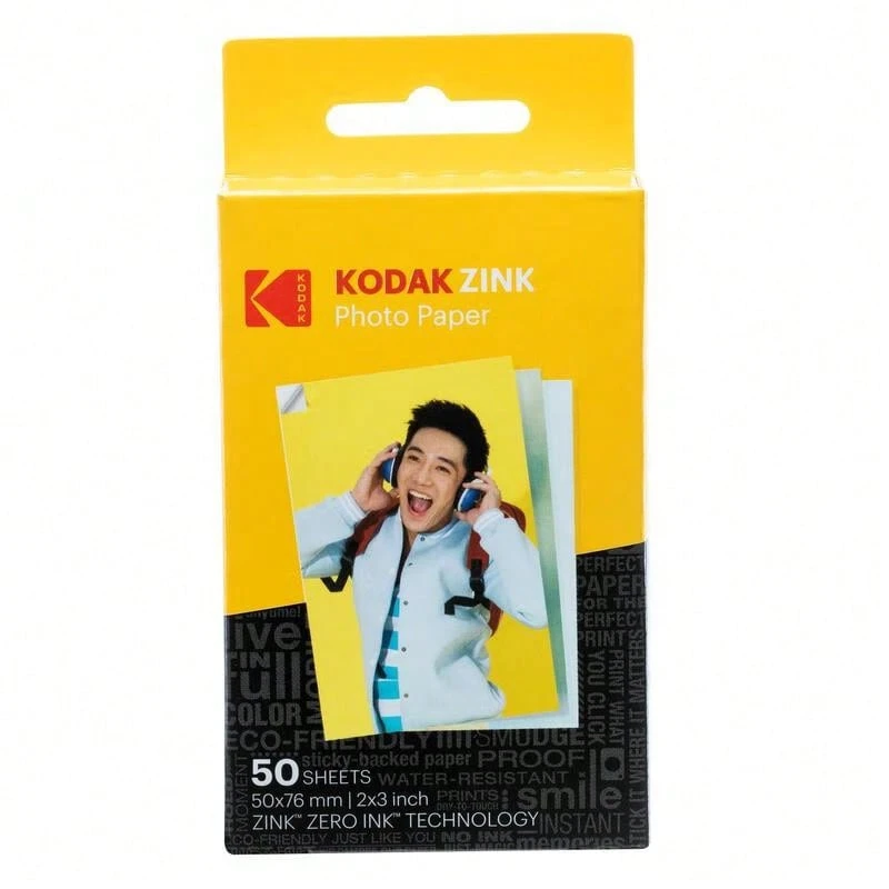 Kodak Printomatic Photo Paper, PRINTOMATIC, Smile Series Polaroid Photo Paper, Instant Inkless Photo Paper, White