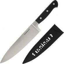 Cuchillo clásico de triple remache, 20.3 cm, negro, juego de cuchillos para carne de 6 piezas, negro, 1 - cuchillo de chef 8" - Ver 9