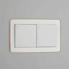 1pc Acrylic Smooth Switch Cover - Elegant Narrow Edge Design, Decorative Switch And Outlet Cover For Wall Protection - Multicolor - View 10