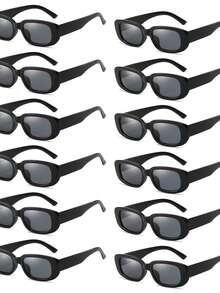 20 件复古方形眼镜，经典方形镜框，男女皆宜，尽显奢华，适合新娘送礼会、婚礼、圣诞节、新年、情人节、单身派对、摇滚主题派对礼物（男女通用）、情人节装饰、婚礼宾客回礼、伴娘礼物、毕业装饰 - 彩色 - 查看 20