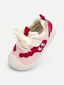 Balabala Giày thể thao trẻ em mùa xuân/thu 2025, giày chống trượt cho bé trai và bé gái - tông màu đỏ - Xem 1