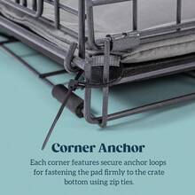 Cybarmour Chew Proof Dog Crate Pad Outdoor Indestructible Dog Bed Tough Potable Hine Washable Water DirtResistant Large Breeds Fits 36Inch Crate 35x22 Limestone - 350長x220寬 - 查看 4