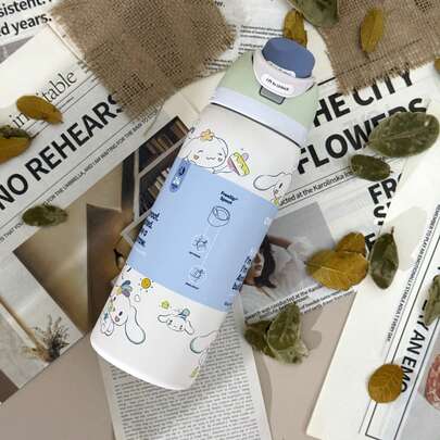 Owal-A Isolierte Edelstahl Wasserflasche - 32 Oz auslaufsicher Sportwasserflasche mit Doppelfunktions-Trinkaufsatz, Klapptop-Strohhalm und weiter Öffnung - hält Getränke 24 Stunden kalt - ideal für Gym, Reisen und den täglichen Gebrauch