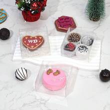 50PCS 3X3X1 Inch Boxes Cookies, Soap, Chocolate Truffles, Donuts, Macarons, Chocolate - Covered Cherries, Bakery Items, Brownies - 100 + 3¼"X3¼X1½ 英寸 - 查看 2