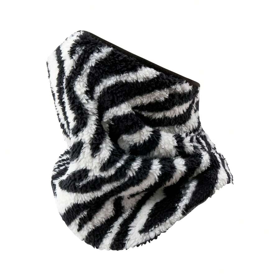 Winter Fleece Thermal Neck Warmer Gaiter Balaclava Ski Face Mask Scarf For Cold Weather Men Women - Black - View 1