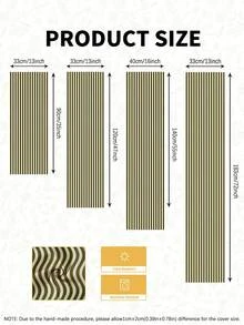 1pc Vibrant Olive Green And White Striped Table Runner, Textured Rectangular Tablecloth, Suitable For Dining Table, Coffee Table, Home Decor - Durable Kitchen And Dining Room Decoration, Table Setting - Olive Green - View 3