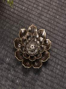 Natal, Dia de Ação de Graças, Dia de São Patrício, Suporte de Incenso de Liga com Base de Lótus, Suporte de Incenso Multiuso, Acessórios de Decoração Doméstica para Festivais, Queimador de Incenso, Suporte de Incenso, Acessórios de Incenso, Decorações Natalinas, Acessórios de Decoração Doméstica, Queimador de Incenso.