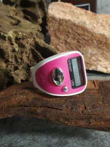 1pc/5pcs/10pcs New Finger Ring Counter Electronic Digital Hand Tally Counter, Manual Counting Ring With Display Screen, Battery Operated Clicker Counter Tool - Multicolor - View 4