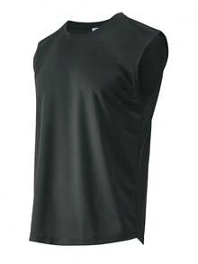 5-Piece Men's Summer Vest, Polyester Mesh, Refreshing And Breathable, Suitable For Running, Fitness, Basketball - 黑+深灰+淺灰+寶藍+紅酒 - 查看 9