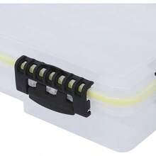 Almacenamiento de Tacos de Pesca de Caja de Luya, Caja de Cebo Transparente Duradera con 4 Hebillas, Gran Espacio de Doble Capa para seuelos de truchas, cebos, Ganchos y - #211 - Ver 4