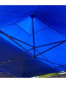 Carpa Toldo Plegable 3x3 Impermeable Y Reforzado  Color Azul Y ROJO - Azul - Ver 6