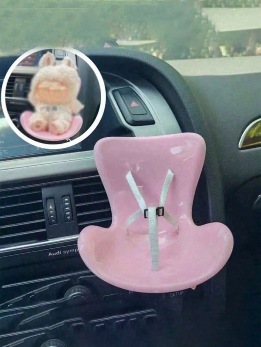 Car Air Vent Decoration Clip Doll Seat Doll House Accessory With Belt Seat For Labubu Doll Accessory - Multicolor - View 1