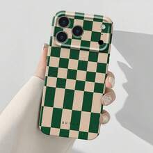 [Goodcase] Checkered Green Beige  17 Pro Max Full-Cover Pattern Mobile Phone Case, Film Mobile Phone Case With Color Printing Pattern All Around, Comfortable Feel, Full-Cover Shock-Resistant Film Hard Mobile Phone Case Suitable For 17 Pro Max  Air 11 12 13 14 15 16 PLUS PRO PRO MAX Gift Protective Case For Men And Women - Nhiều màu - Xem 7
