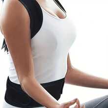 1入組腰部矯正器，可調節背部支撐帶，肩膀和脊椎支撐護帶，重塑您的身體，腰部矯正帶，背部訓練器