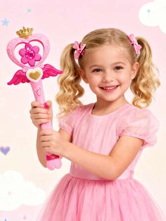 Children, Light Music Fairy Magic Wands, Luminous Toys, Handheld Magic Wands, Girl Gifts, Birthday Gifts, Party Dress Up Props