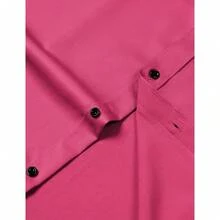 Men's Stretch Wrinkle-Free Long Sleeve Button-Down Formal Prom Wedding Dress Shirts With  Elements - 玫紅色 - 查看 5