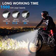 ANNA TOSANI Luces Bicicleta Delantera y Trasera, Luces Bicicletas Faros Delanteros & Rojo Traseros USB Recargable con indicador de Nivel de Batería, Linterna Bicicleta para Ciclismo Carretera Montaña - 1 - Ver 3
