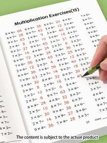 48-Page Multiplication And Division Workbook - Durable Paper Arithmetic Workbook With Handwriting Exercises, Great For School Supplies, Math Learning Tools, And Christmas Gifts, Multiplication Practice