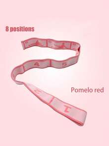 1pc Multi-Functional Yoga & Pilates Resistance Band, Portable Flexibility & Strength Training Tool Suitable For Beginners, Home Workout, Dance And Travel, Durable Polyester Material, Yoga Exercise, Adjustable Stretch Strap, Elastic Yoga Stretch Band, Physical Therapy Elastic Band, Stretch Dance Elastic Band