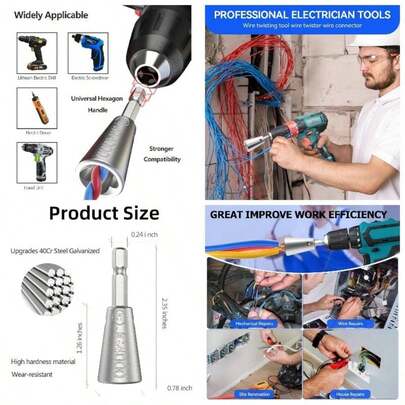 Herramienta  de alambre para taladro elctrico 2 piezas