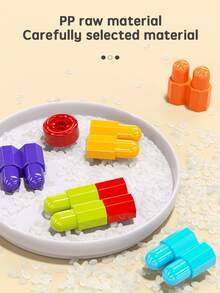 202/289/856 piezas Juego de bloques de construcción, Bloques de bala DIY, Juego de mesa de bloques de construcción, Rompecabezas de ensamblaje, Juguetes educativos, Para niños y niñas de 3+ años - Multicolor - Ver 5