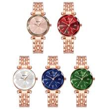 YaLaLuSi YaLaLuSi Brand 1 Piece Elegant New-Style Women's Quartz Watch Compact And Versatile Round Dial Luxurious Rhinestone Accents On Solid-Color Face Removable Strap For Easy Wear Precision Quartz Movement Perfect For Daily Commuting, Business, Work, School, Parties, Gatherings, And Vacations Includes Strap Adjuster And Jewelry Polishing Cloth Original Women's Gift Ideal For Mothers, Sisters, And Friends Perfect For Christmas Or Halloween Gifts.