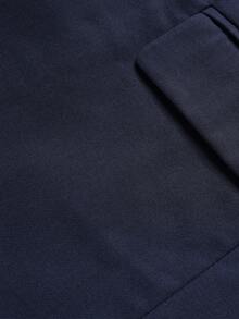 Men's White High-End Suit Set, Wrinkle Resistant And Non Hair Stained, Business Formal Wear, Four Season Commuting, Workplace, Party Dress, Two-Piece Set - Navy Blue - View 7