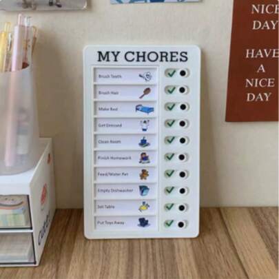 Sổ tay rèn luyện khả năng tự điều chỉnh cảm xúc cho trẻ em, Thẻ ghi nhớ đục lỗ, Bảng kế hoạch học tập, Danh sách việc cần làm hàng ngày.