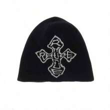 Brand Hip-Hop Retro Pullover Hat Fashionable Casual Versatile Men's And Women's Alphabet Double-Layer Hat - 黑色 - 查看 4