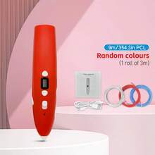 1 支低温 3D 绘图笔、DIY 涂鸦打印笔、3D 涂鸦玩具、艺术工具、生日/圣诞礼物、9M/25M/50M/100M PLA 替换装（耗材）