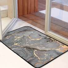 1pc Home Floor Mat, Kitchen Rug, Bathroom Rug, Home Bedroom Entry Door Non-Slip Mat, Wear-Resistant Non-Slip Carpet Floor Mat, Multifunctional Floor Mat, Golden Ink Carpet For Kitchen, Home, Office, Laundry Room, Bathroom, Spring Decor - Multicolor - View 8