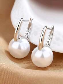 1 Pair Elegant 925 Sterling Silver Hoop Earrings Party Anniversary Ear Jewelry For Women Gift Fine Jewelry - 1# - View 13