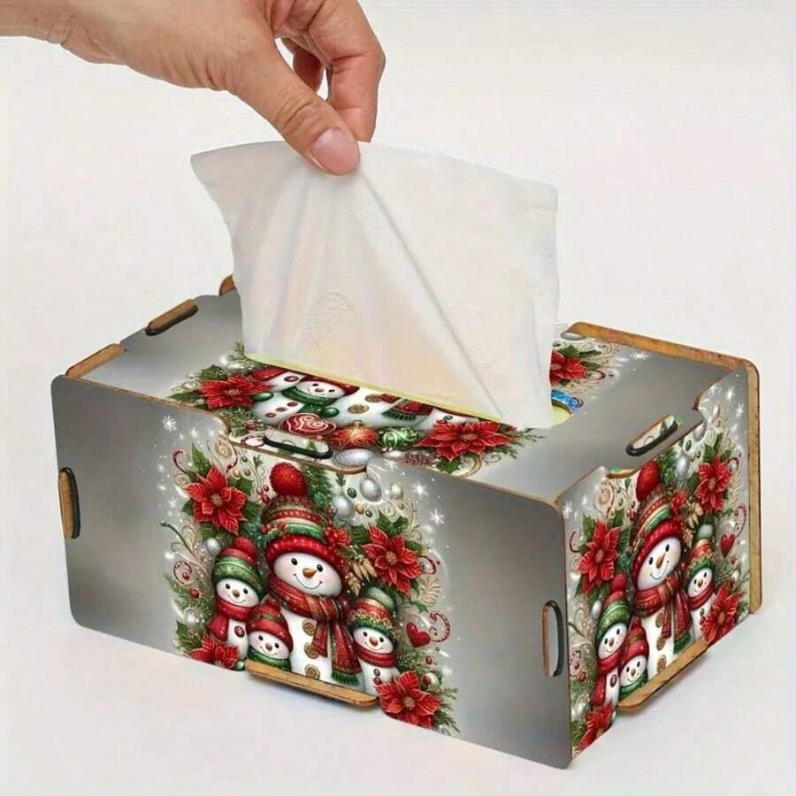 1 Stück einfache Taschentuchbox, Taschentuchbox-Deckel, Servietten-Spender-Behälter, Kunststoff-Taschentuchhalter, Badezimmer Wohnzimmer Taschentuch-Aufbewahrungsbox, Haushaltsgegenstände, Badezimmer