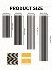1 件鲜艳的黑白条纹桌旗，纹理矩形桌布，适用于餐桌、咖啡桌、家居装饰 - 耐用的厨房和餐厅装饰、餐桌布置 - 黑色 - 查看 3