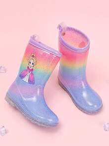 Children's Waterproof Anti-Slip Rain Boots, All Season - Pink - View 5