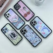 WldflowernscuteanmalphonecaseforPhone16promax15Pro161514plus13Pro12ProcartoonCherryDolphnswanprntbottom - NS105-3 - Xem 4