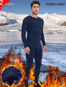 男士保暖内衣套装、户外运动跑步保暖内衬衬衫、秋冬户外滑雪打底衫套装、保暖睡衣保暖衬衫、寒冷天气保暖内衬套装