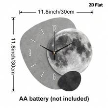 Reloj de pared decorativo minimalista de lujo 2D, movimiento de cuarzo súper silencioso, sin sonido de tic-tac, adecuado para sala de estar, dormitorio y oficina, decoración de pared de dormitorio de moda - Multicolor - Ver 18