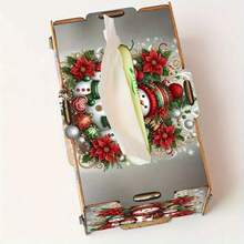 1 Stück einfache Taschentuchbox, Taschentuchbox-Deckel, Servietten-Spender-Behälter, Kunststoff-Taschentuchhalter, Badezimmer Wohnzimmer Taschentuch-Aufbewahrungsbox, Haushaltsgegenstände, Badezimmer