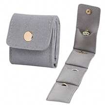 Mini Travel Jewelry Organizer Bag With Buckle, Multi-Compartment Foldable Design Perfect For Necklaces, Earrings, Rings, And Bracelets - Ideal For Weekend Getaways, Vacations, And Everyday Use, Stylish And Functional Accessory For Fashion Lovers, Perfect Gift For Birthdays, Anniversaries, And Holidays, Keep Your Jewelry Easily Accessible, Lightweight And Portable For On-The-Go Convenience, And Chic Storage Solution For All Your Precious Accessories.