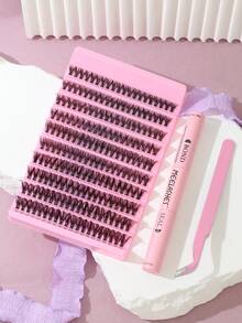 Big Capacity Clustered Fluffy False Eyelashes - 30/40pcs, For Diy Application And Natural 3d Eye Lash Look Lash Clusters Kit, Lashes, Eyelashes, Fake Lashes - Black - View 14