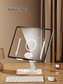 Soporte ajustable para tableta: Soporte de escritorio giratorio 360°, compatible con iPad (4-12.9 pulgadas), compatible con tabletas y teléfonos , plegable, adecuado para el hogar y la oficina - Talla única - Ver 15